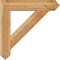 Ekena Millwork Traditional Arts and Crafts Rough Sawn Bracket w/ Offset Brace, Western Red Cedar, 8"W x 36"D x 36"H BKT0806X36X36TRA03RWR - alternate 4